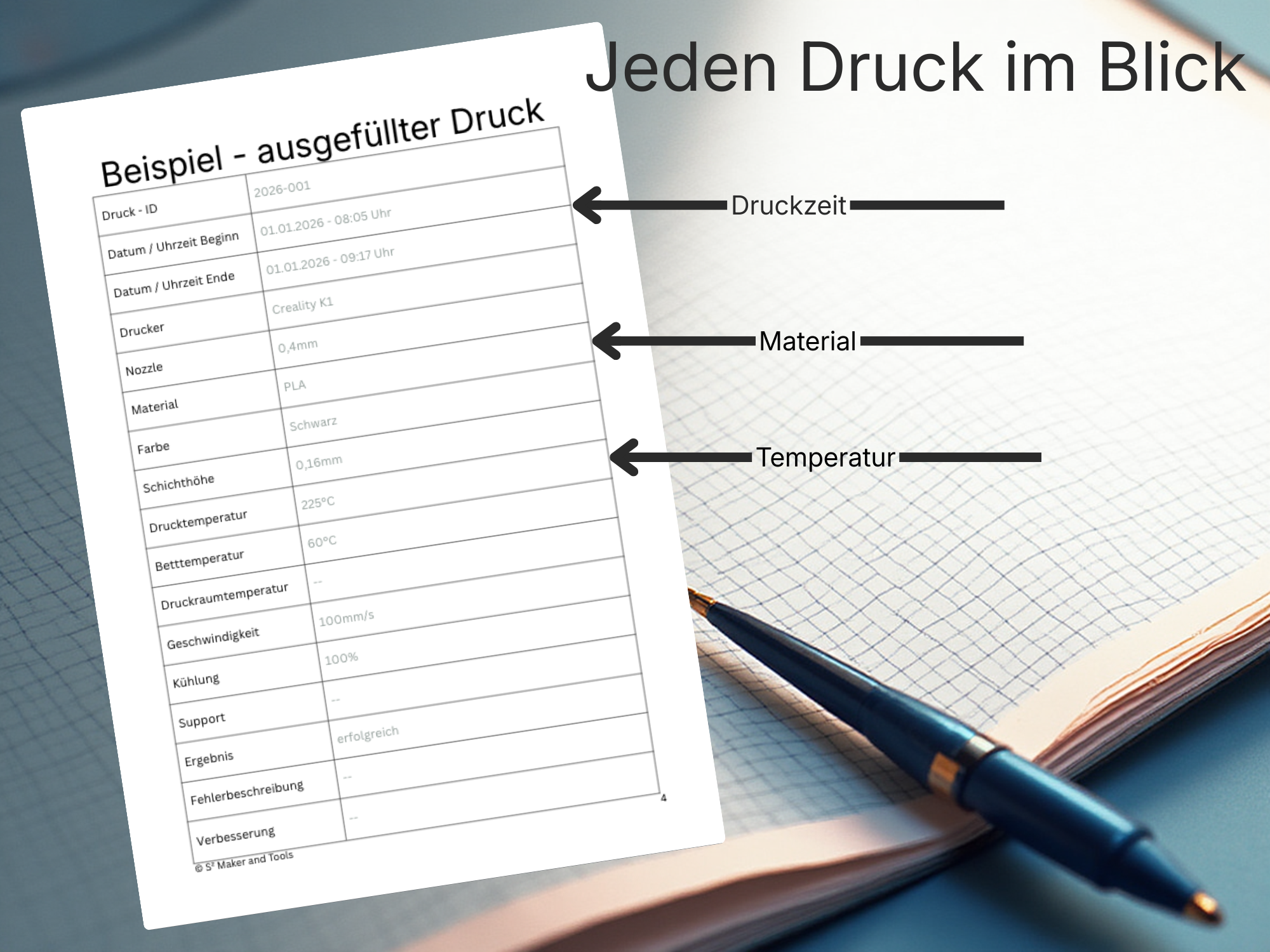 Screenshot 3D Logbuch